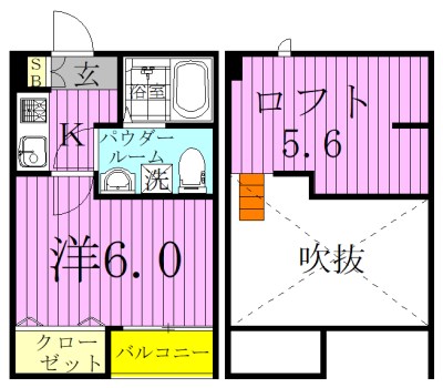 スリジエ松戸 106号室 間取り