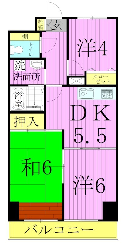 Ｋ－２レジデンス 間取り図