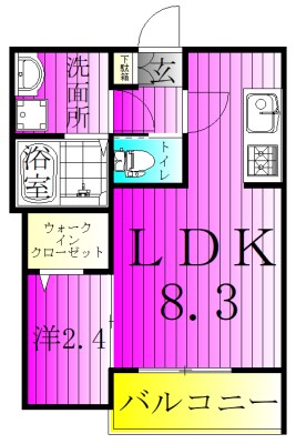 KLEIS南柏Ⅱ 間取り