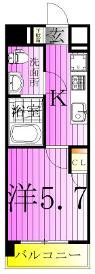 ライジングプレイス堀切 間取り図