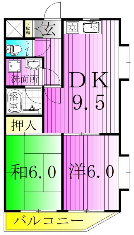 パークヒル西新井 間取り図