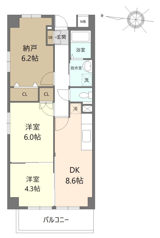 アグリーブル南水元 間取り図