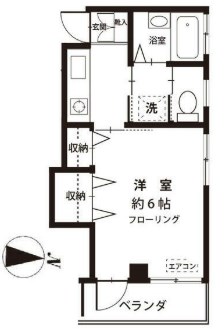 ロイヤルコーポ鹿浜 間取り図