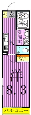 グランドール亀有５ 間取り図