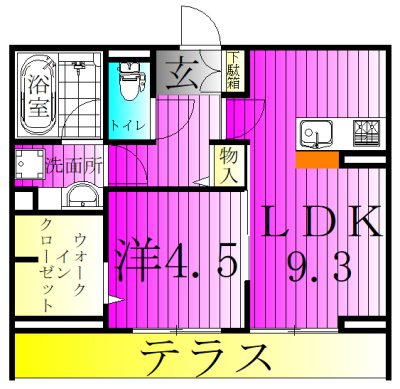b-kubus(ビークブス) 103号室 間取り
