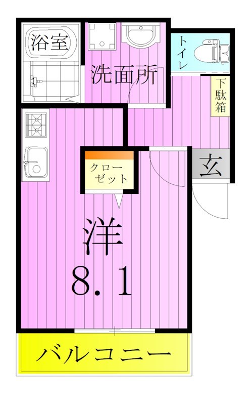 TJ西尾久01 間取り図