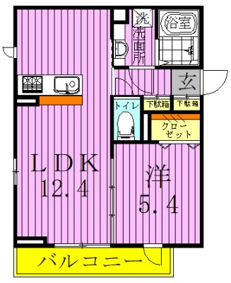 ファミユB 間取り図