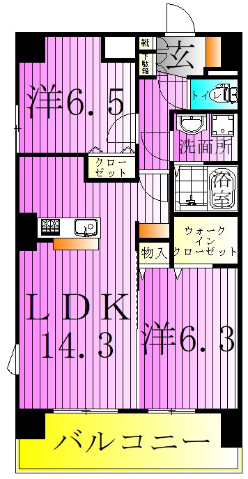 プリムヴェール金町 間取り図
