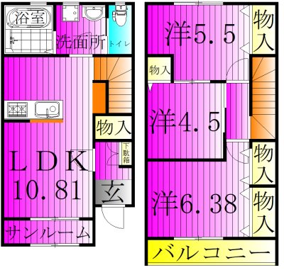 リーブルファイン愛宕駅前Ⅰ 間取り
