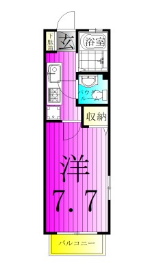 ディアコート 201号室 間取り