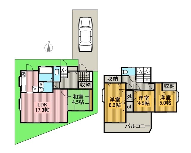 日暮8丁目貸家 間取り