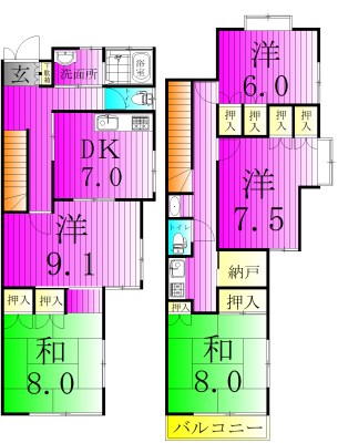 北柏ゆとりの家 間取り