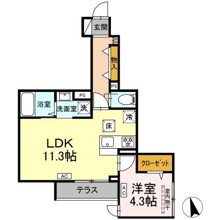 セレスティア堀切 間取り図