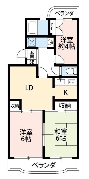 パールメゾン鏑木 308号室 間取り