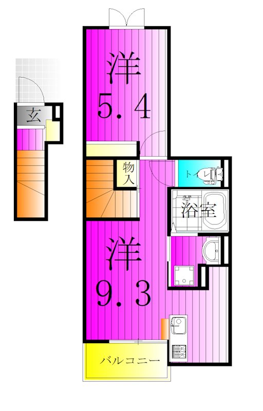 フレグランス　ベル 間取り図