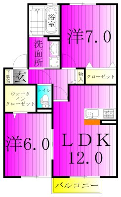 メルベーユ西白井 間取り