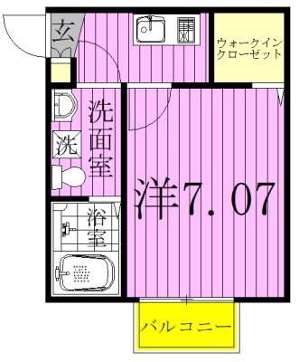 CAREL新鎌ヶ谷 210号室 間取り