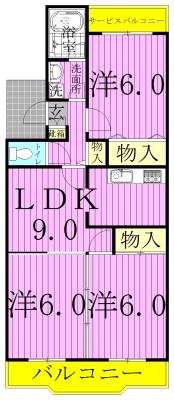パールメゾン柏 208号室 間取り
