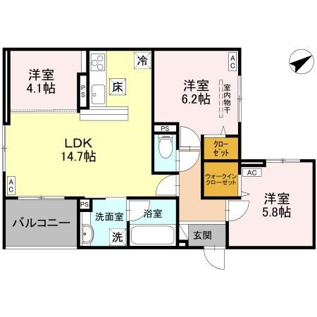 モンステラ 間取り図
