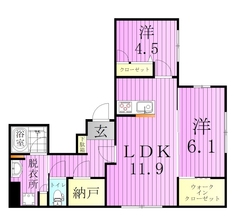 ディアコート西新井 間取り図