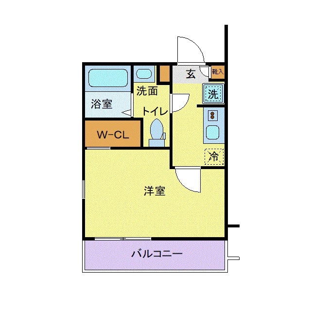 ラフィーナー松戸 201号室 間取り
