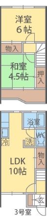 シティハイツ・山崎　Ａ棟 003号室 間取り