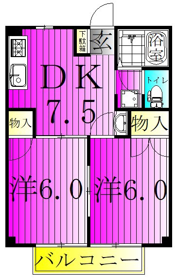 グランデーヂⅠ 間取り