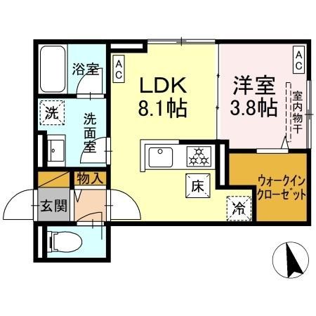 Kurashiro 101号室 間取り
