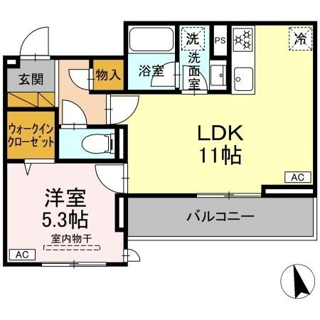Kurashiro 302号室 間取り