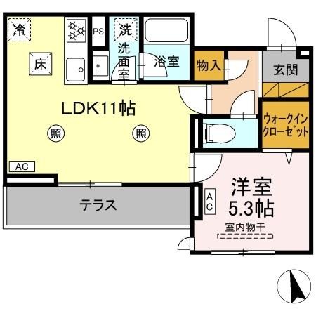 Kurashiro 103号室 間取り