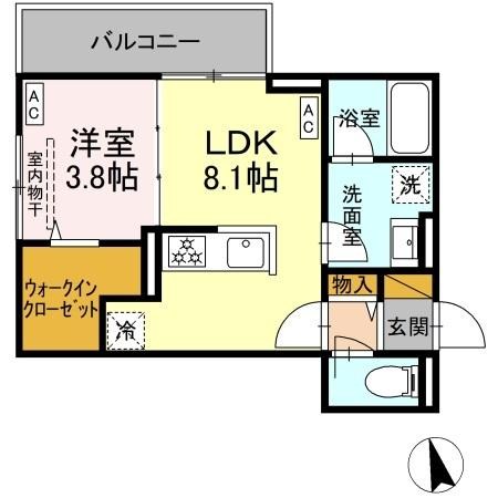 Kurashiro 305号室 間取り