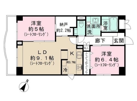 亀有パークマンション 間取り図