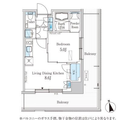 802号室 間取り