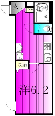 404号室 間取り