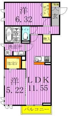 シュペリュール 間取り図