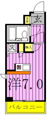 ワコーレ北千住２ 間取り図