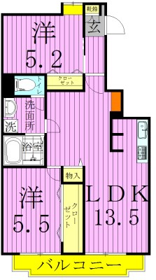 第二スカイハイツ足立 間取り図