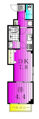 メゾン ド リリィ 402号室 間取り