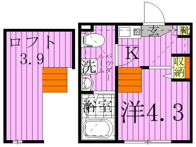 VERGER五反野 間取り図
