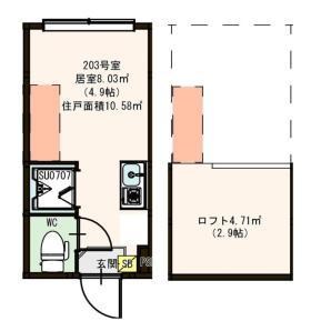 ハーモニーテラス町屋Ⅴ 間取り図