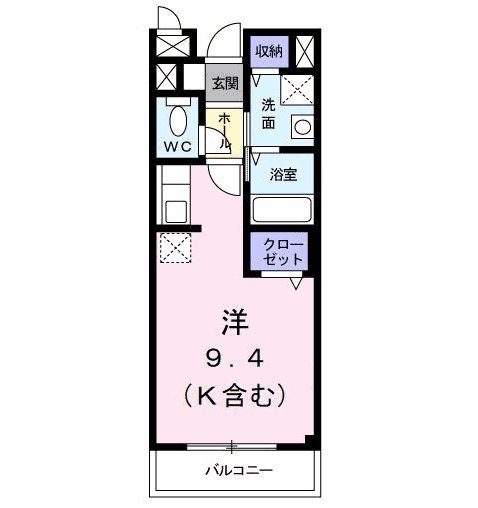コガネハラーゼ・ナミキ 204号室 間取り