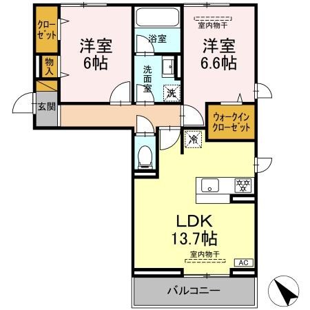 Espoir iv 201号室 間取り