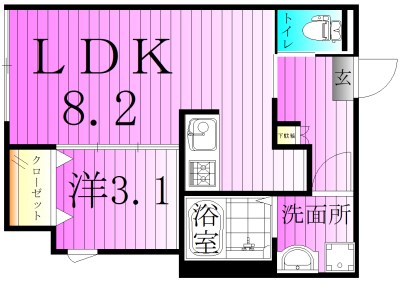 rh-SENJU(アールエイチセンジュ) 間取り図