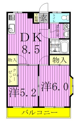 ＫＳコート 201号室 間取り