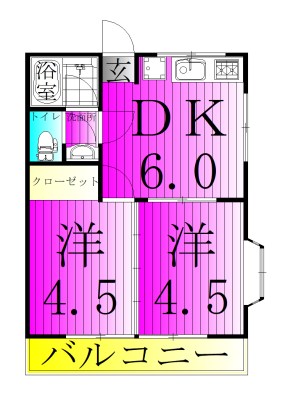 マンション桜台 101号室 間取り