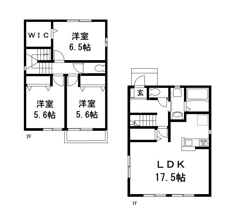 根戸戸建貸家  間取り