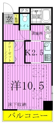 ルネス・フィエスタ 606号室 間取り
