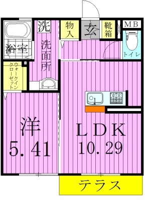 クレール８ 間取り図