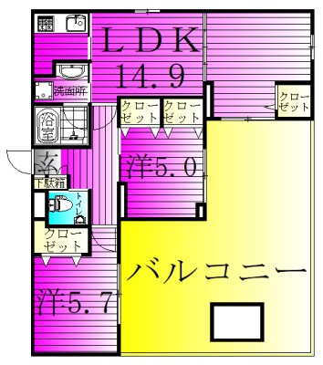 コンフォート・ティファニー 間取り図