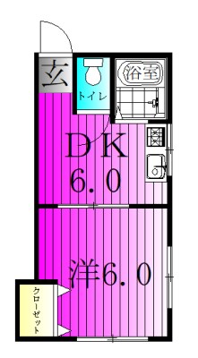 R FIELDS　MATSUDO　Ⅴ 201号室 間取り